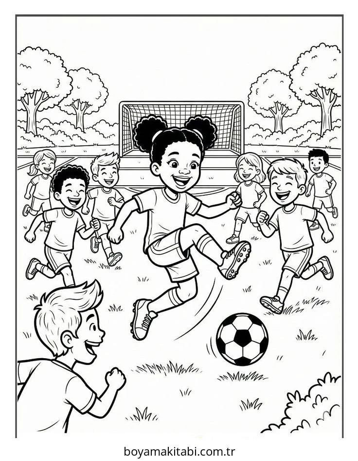 Black Girl boyama sayfası – ücretsiz yazdır, boyama etkinliği