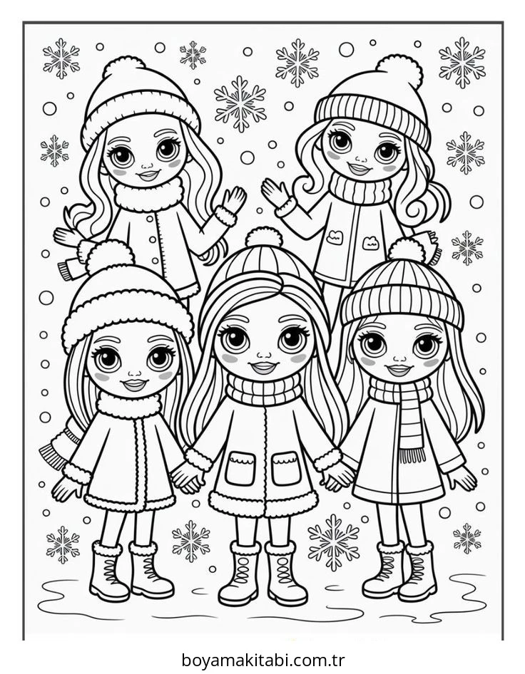 Bratz boyama sayfası – renkli çizimler, okul öncesi