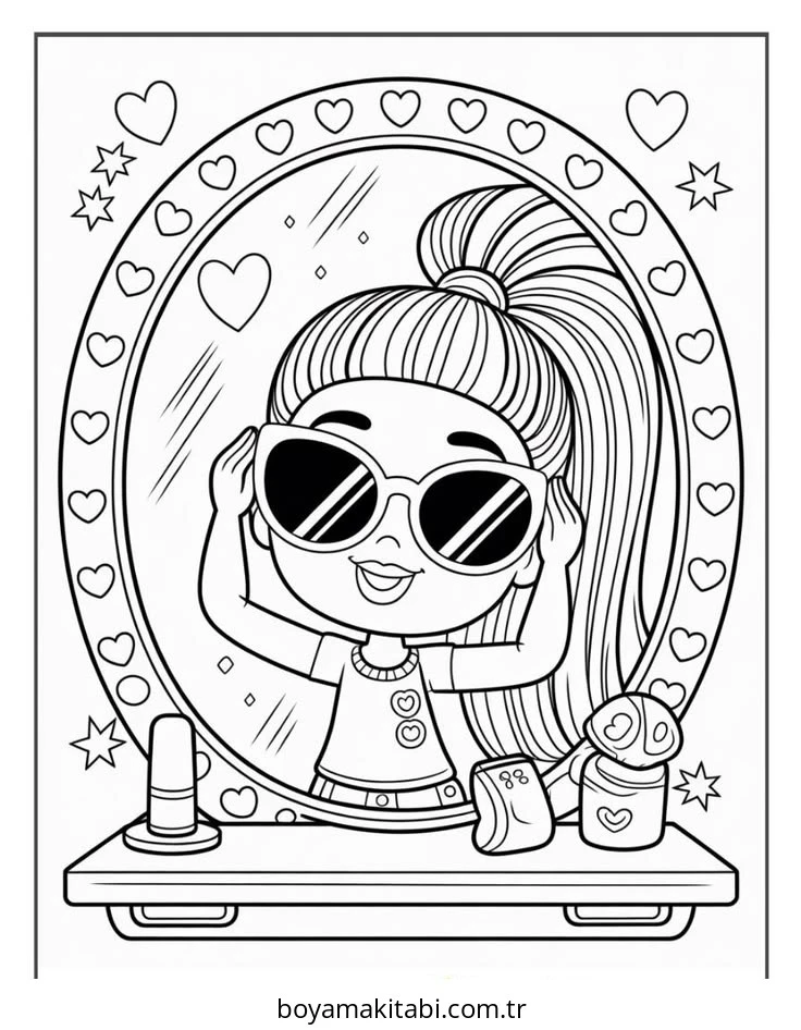 Bratz boyama sayfası – kolay boyama, eğitici aktivite
