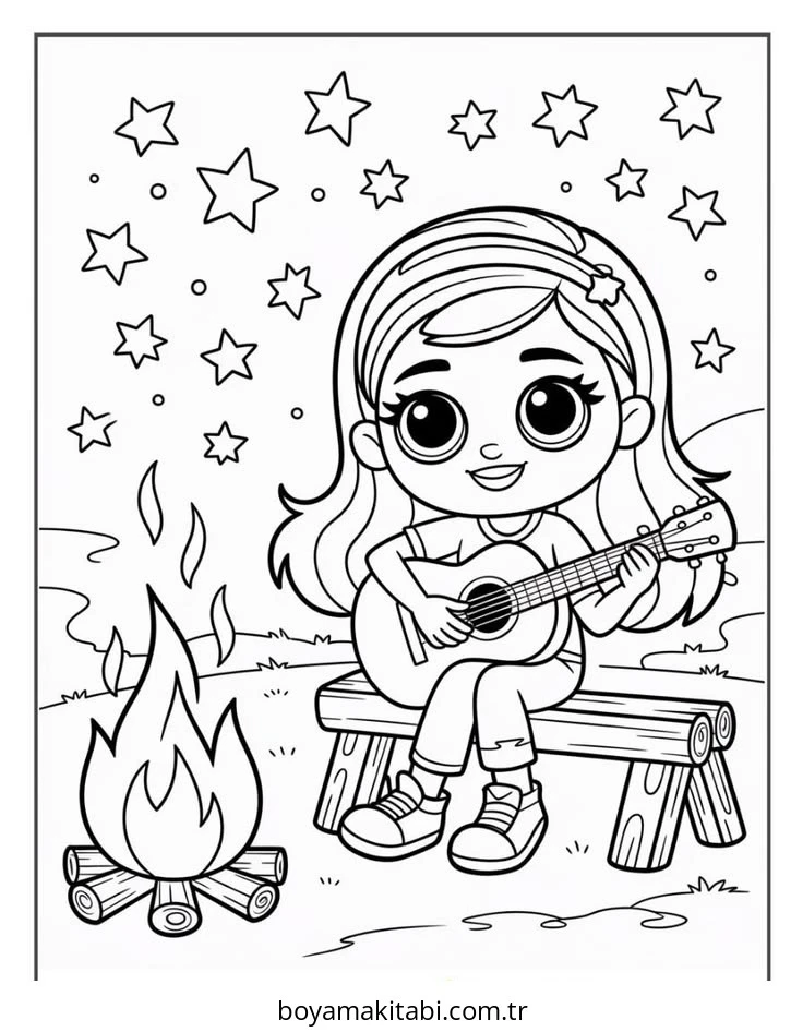 Bratz boyama sayfası – okul öncesi, evde etkinlik