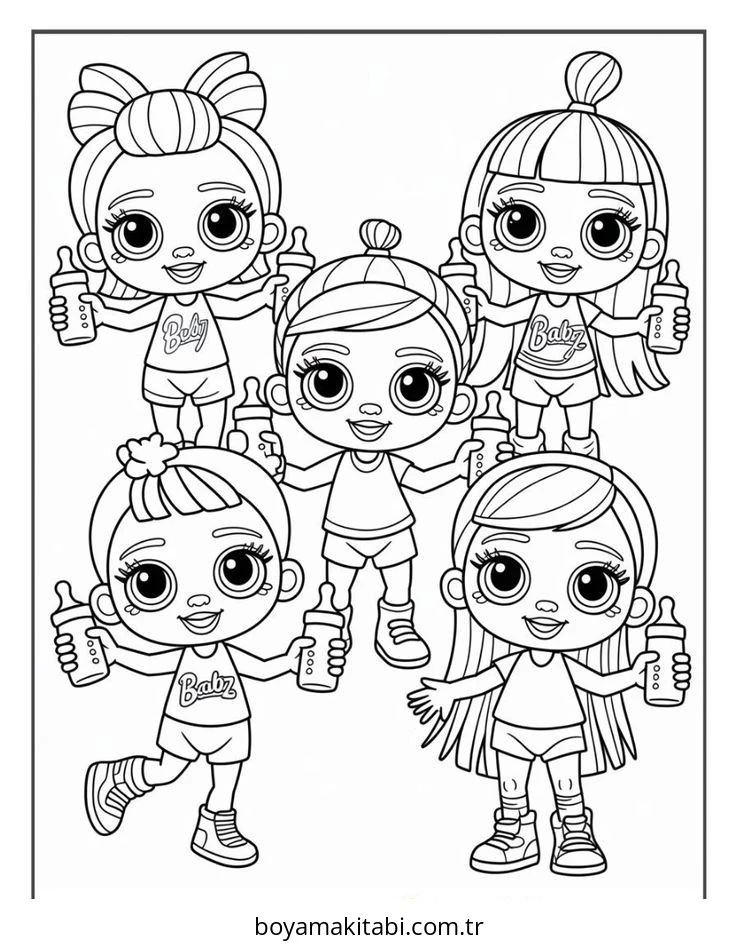 Bratz boyama sayfası – ücretsiz yazdır, boyama etkinliği