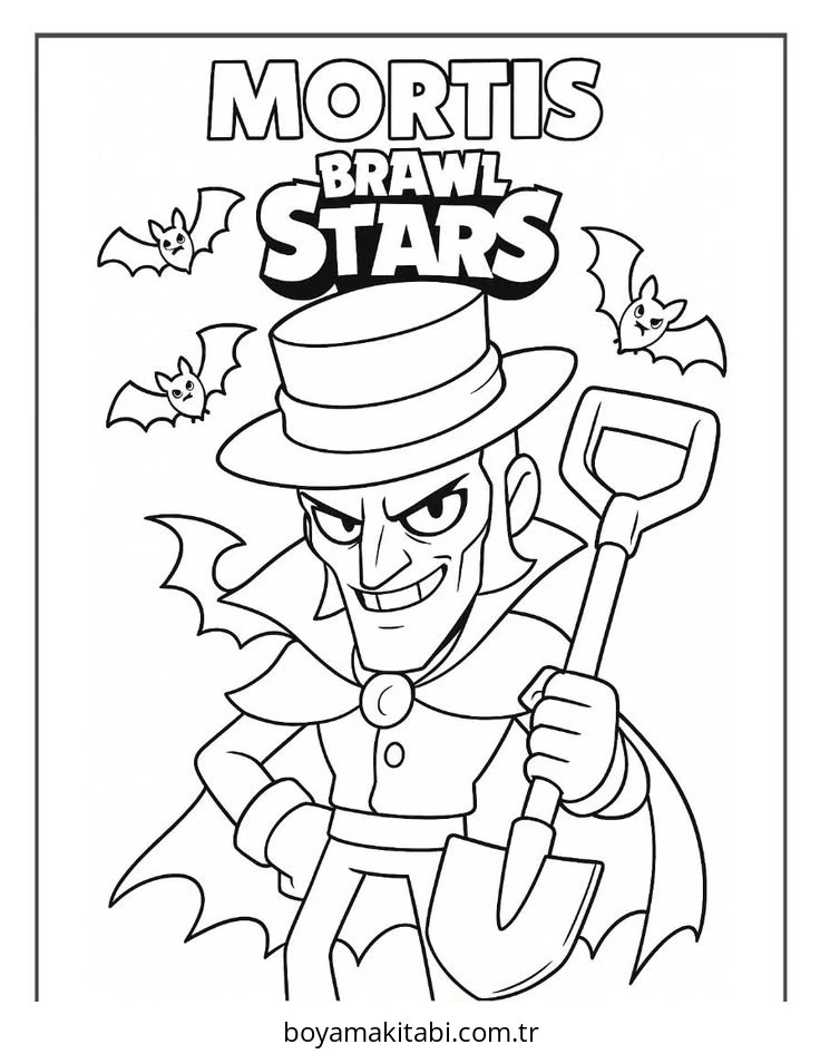 Brawl Stars boyama sayfası – eğlenceli etkinlik, el becerilerini geliştirir