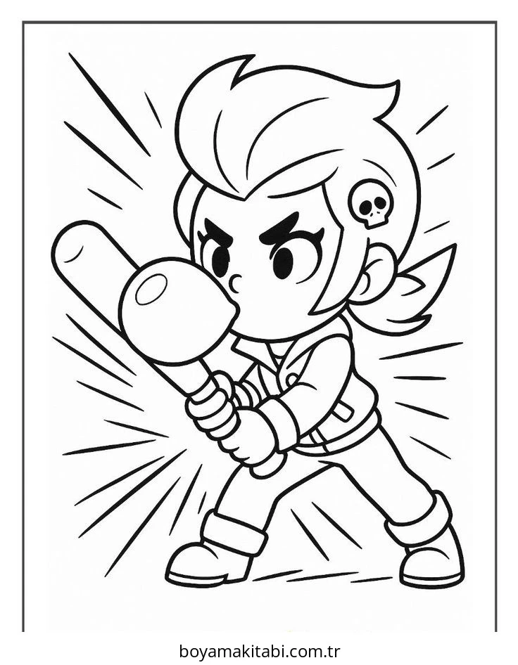 Brawl Stars boyama sayfası – okul öncesi, evde etkinlik