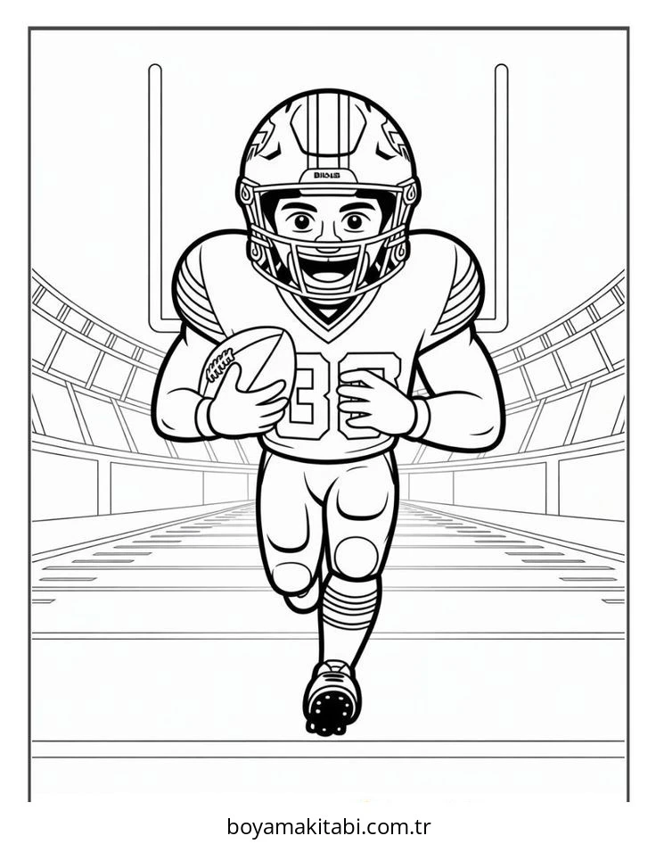 Buffalo Bills boyama sayfası – yaratıcılığı geliştirir, keyifli zaman