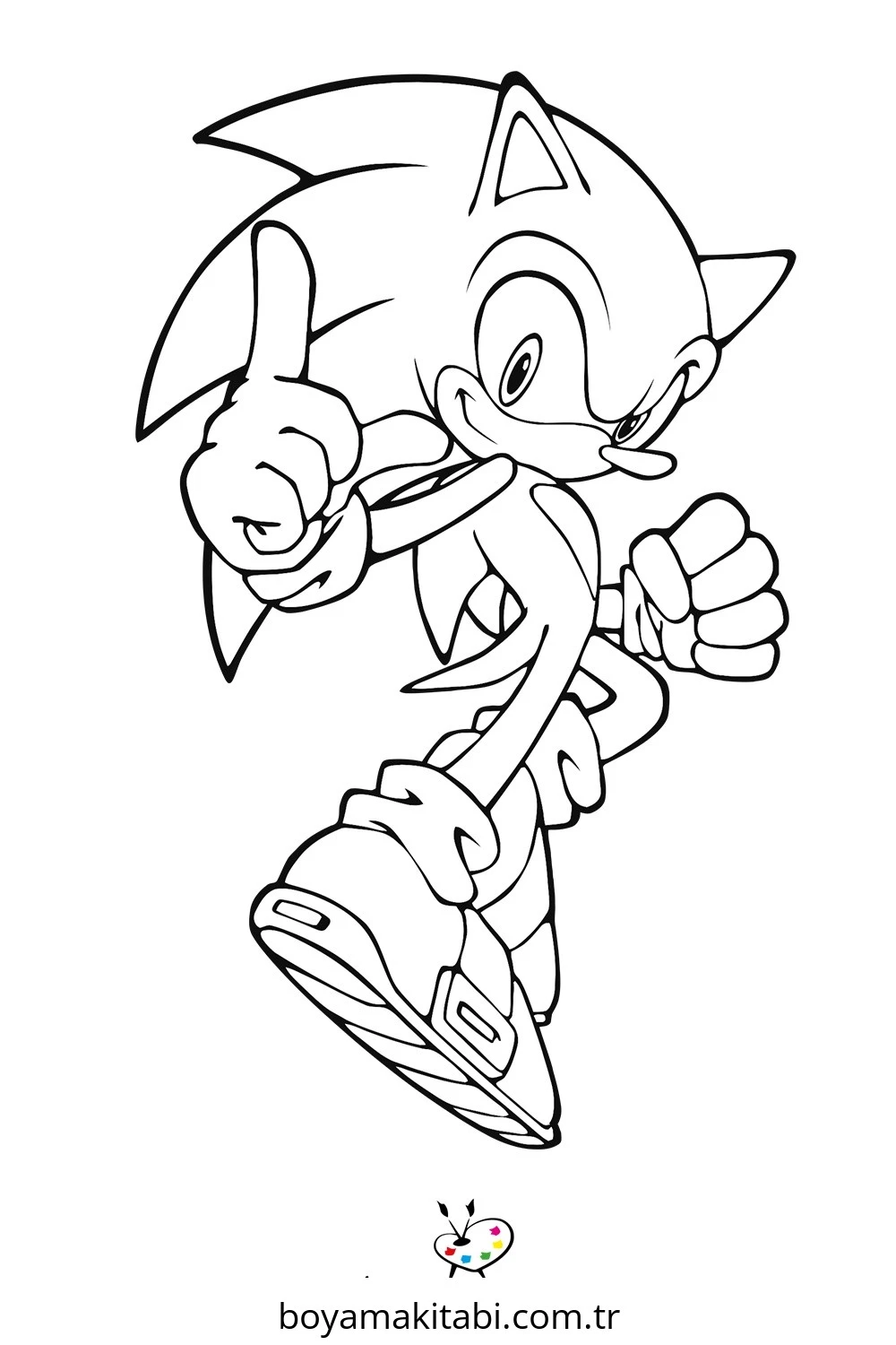 Sonic boyama sayfası – ücretsiz yazdır, boyama etkinliği