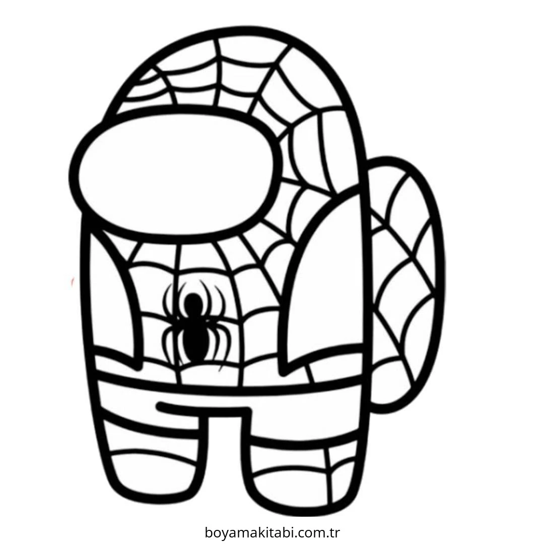 Spiderman boyama sayfası – eğlenceli etkinlik, el becerilerini geliştirir