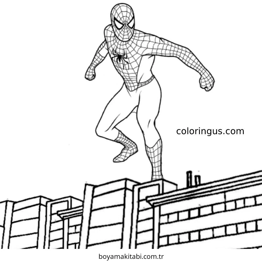 Spiderman boyama sayfası – yaratıcılık, eğlenceli etkinlik