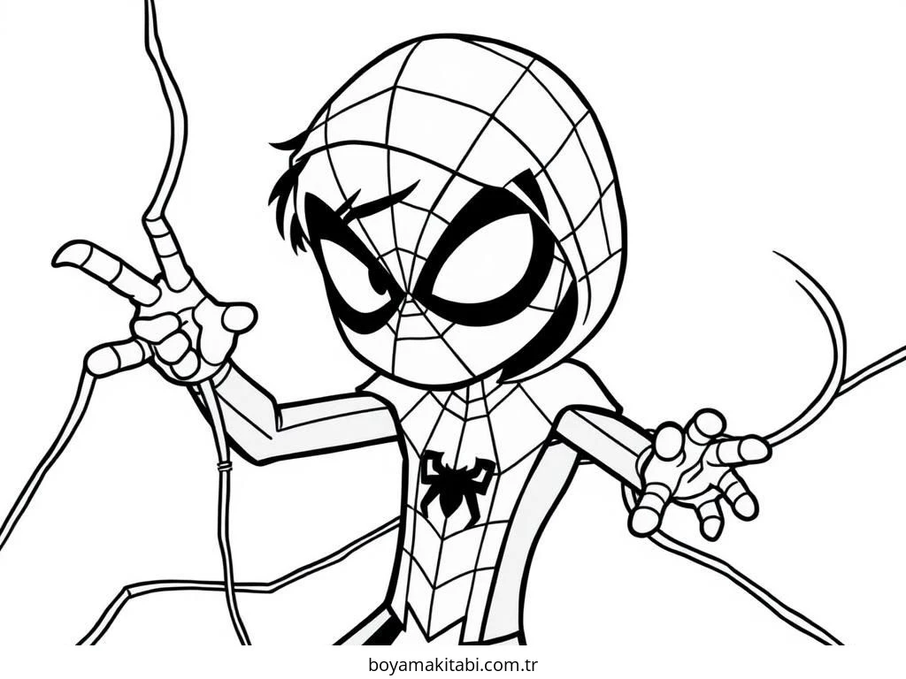 Spiderman boyama sayfası – yaratıcılık, eğlenceli etkinlik