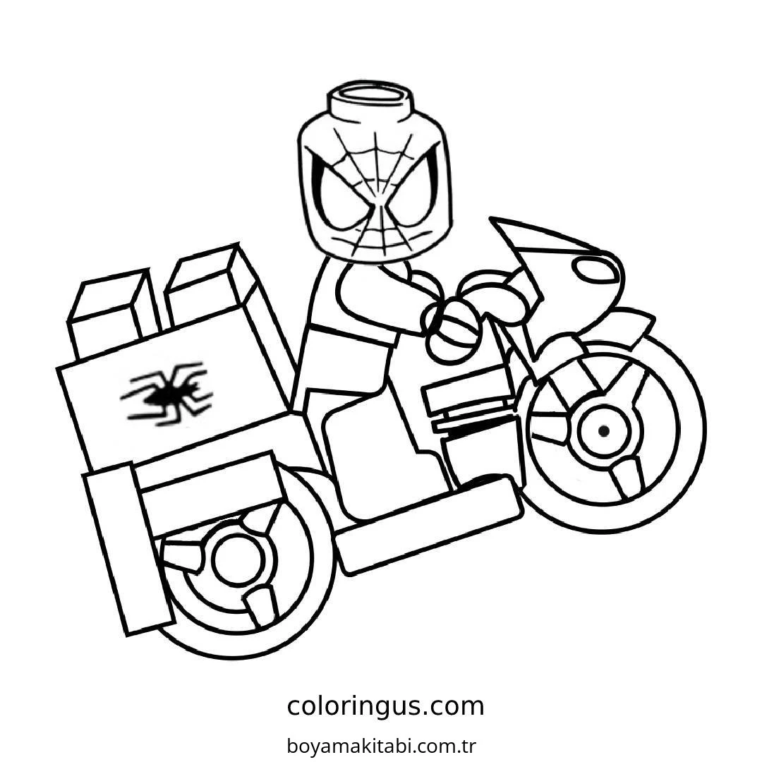 Spiderman boyama sayfası – kolay boyama, eğitici aktivite