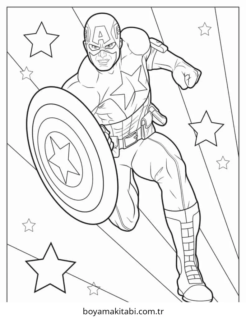 Superhero boyama sayfası – yaratıcılığı geliştirir, keyifli zaman