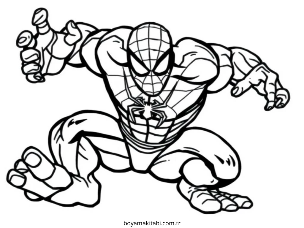 Superhero boyama sayfası – evde etkinlik, ücretsiz yazdır