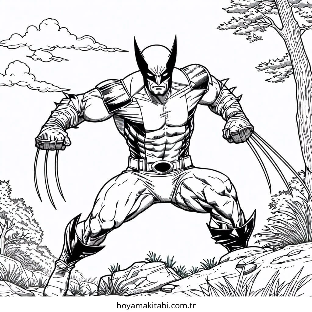 Superhero boyama sayfası – ücretsiz yazdır, boyama etkinliği