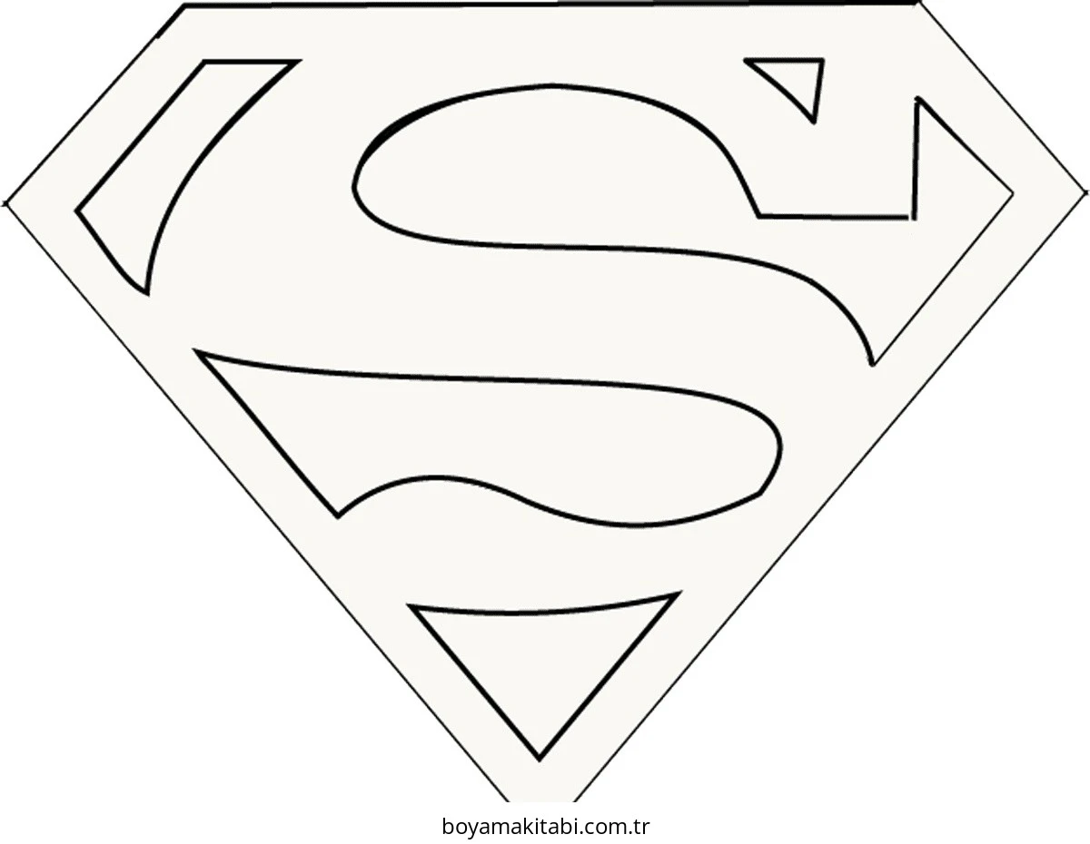 Superman boyama sayfası – boyama etkinliği, çocuk aktivitesi