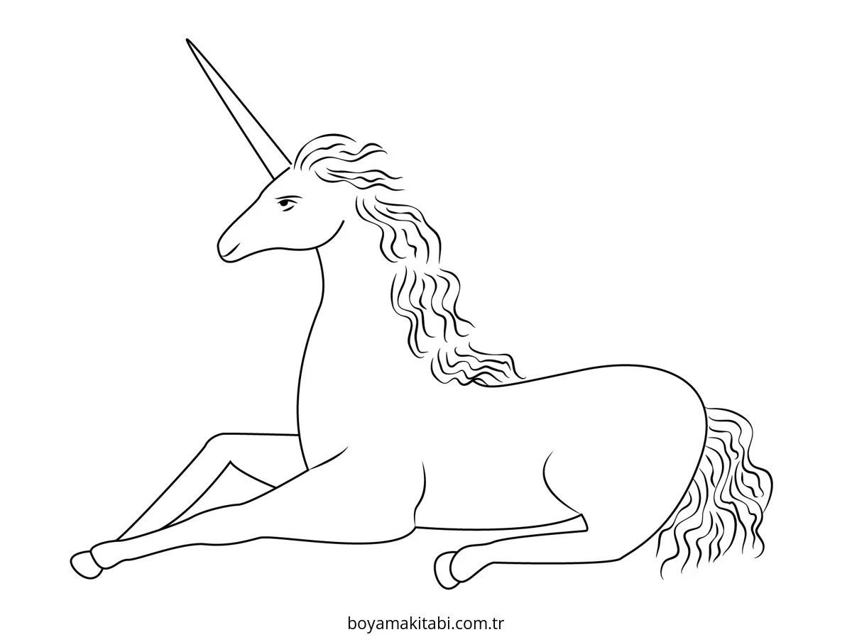 Unicorn boyama sayfası – yaratıcılık, eğlenceli etkinlik