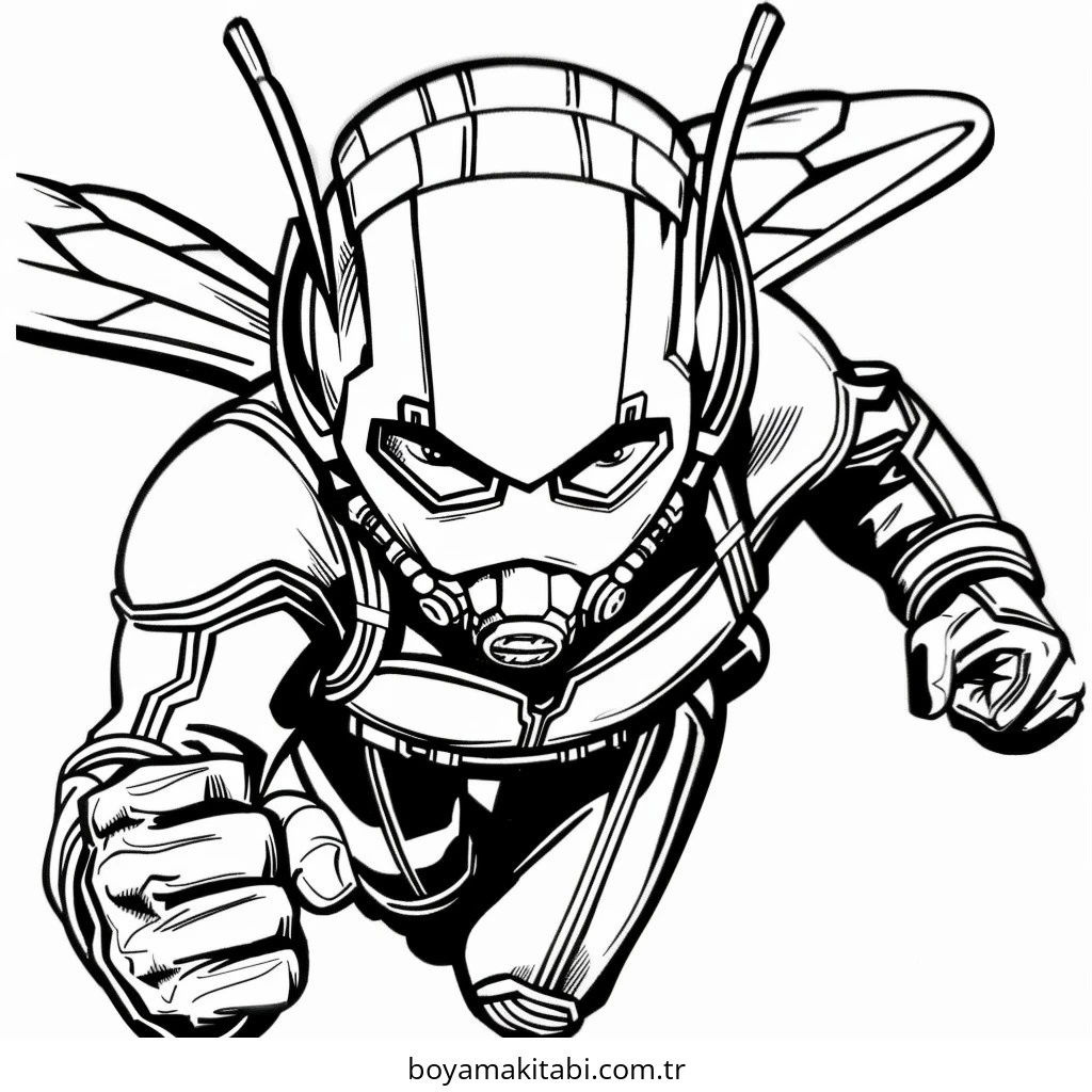 Ant Man boyama sayfası – ücretsiz yazdır, boyama etkinliği