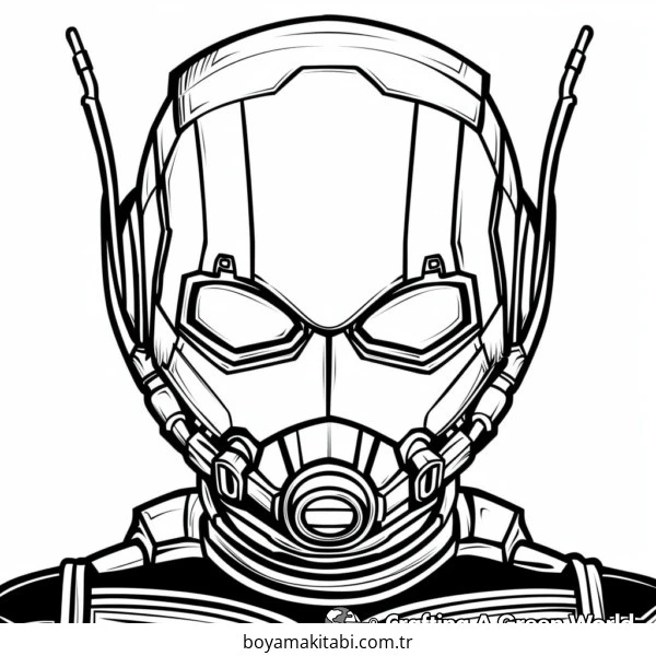 Ant Man boyama sayfası – okul öncesi, evde etkinlik