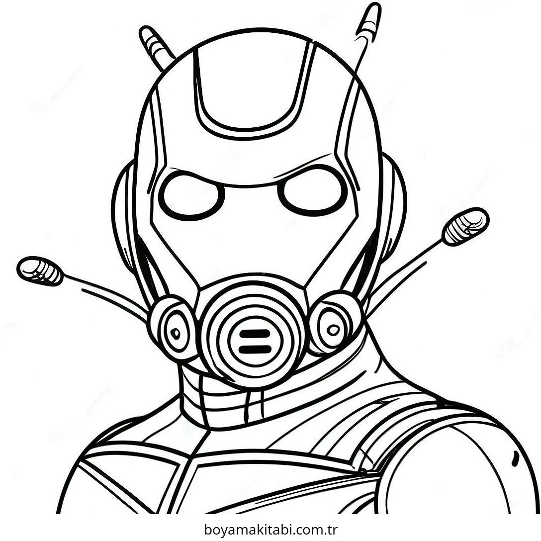 Ant Man boyama sayfası – keyifli zaman, renkli çizimler