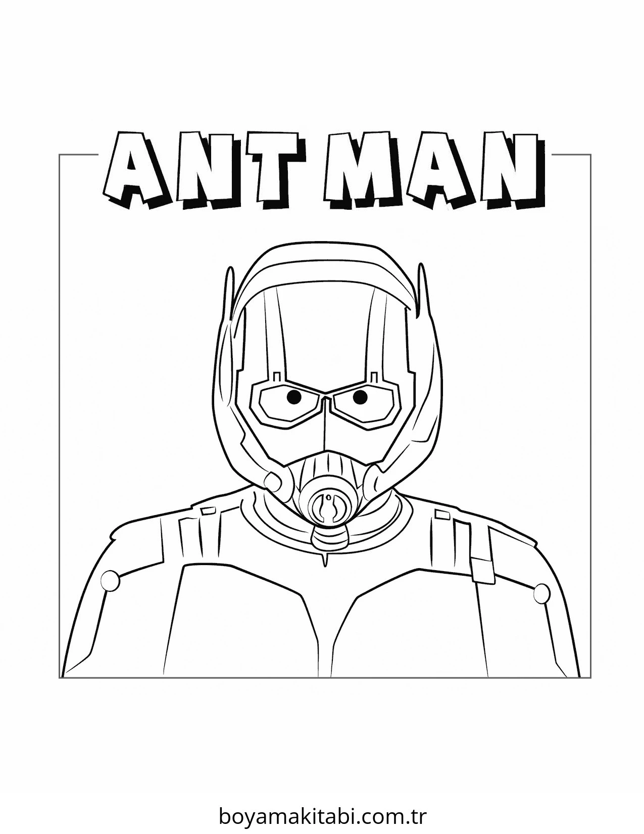 Ant Man boyama sayfası – evde etkinlik, ücretsiz yazdır