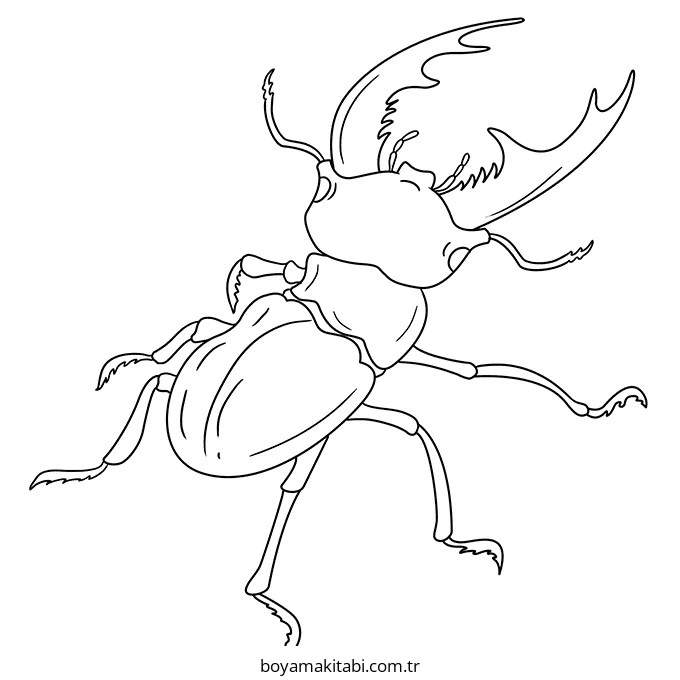 Blue Beetle boyama sayfası – PDF indir, sevimli karakter