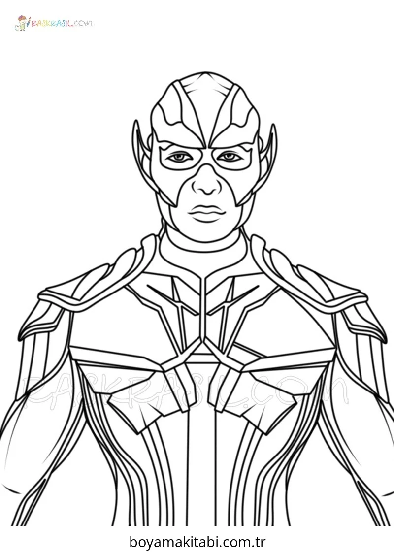 Blue Beetle boyama sayfası – boyama etkinliği, çocuk aktivitesi