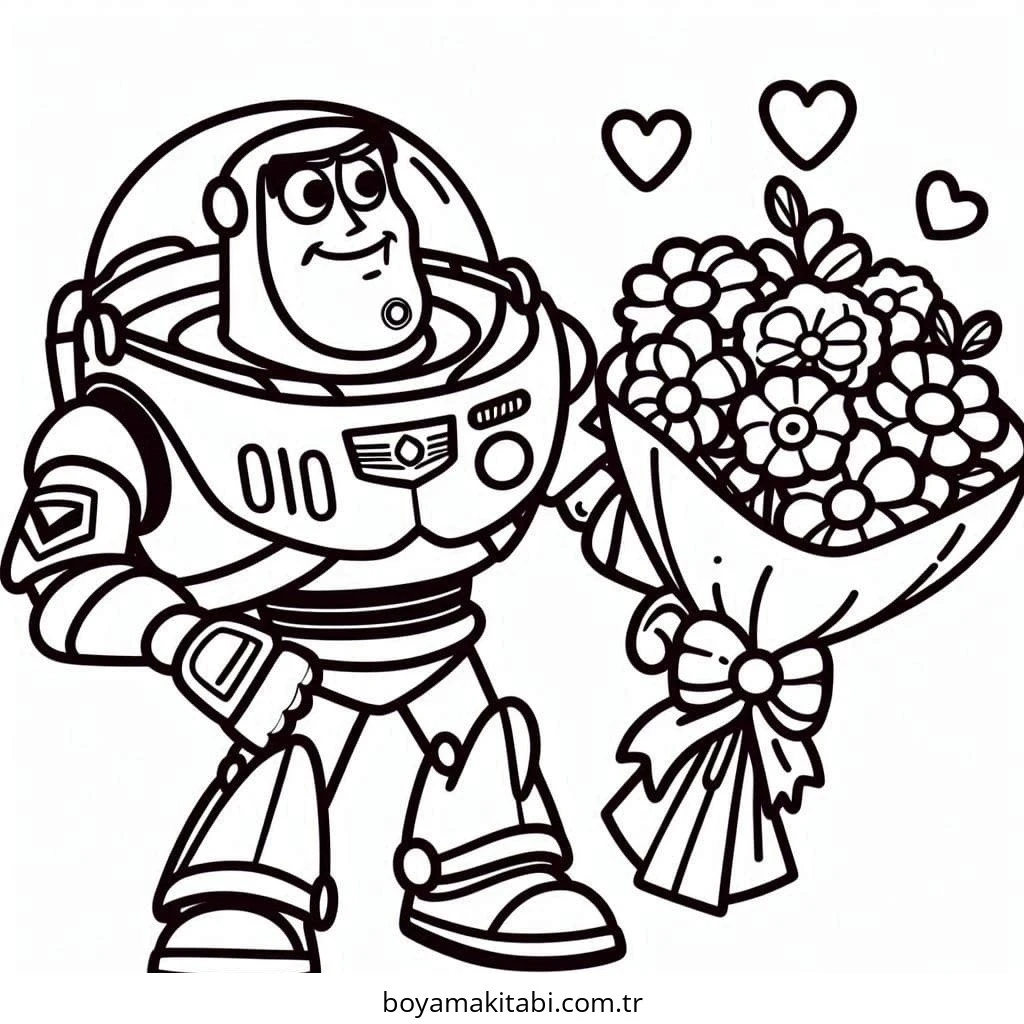 Buzz Lightyear boyama sayfası – yaratıcılığı geliştirir, keyifli zaman