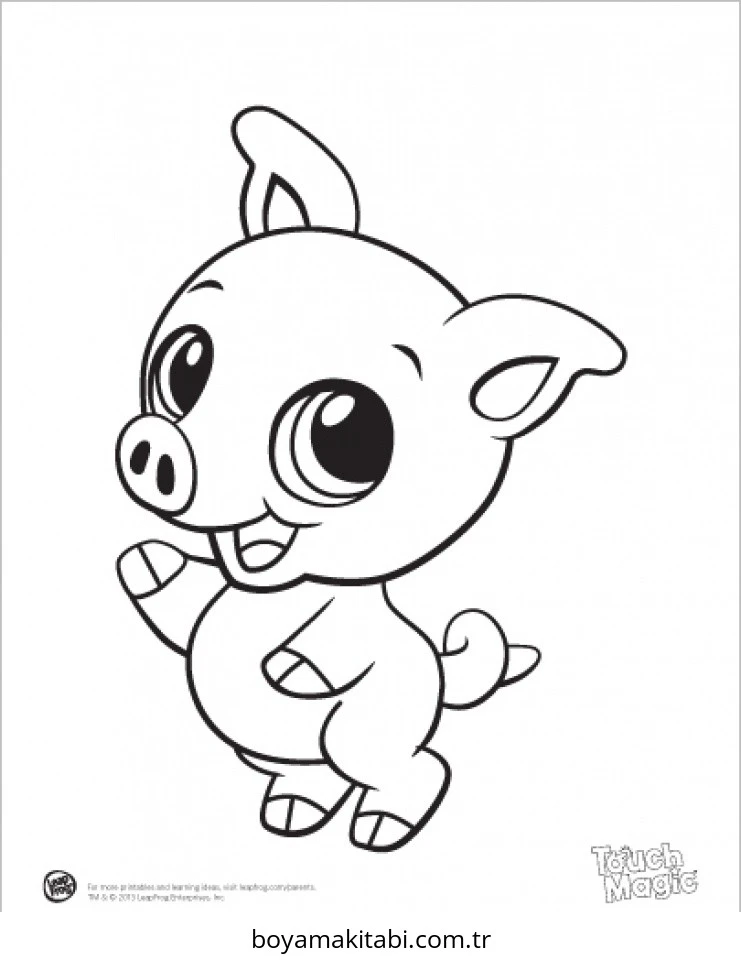 Baby Animals boyama sayfası – basit çizim, kolay boyama