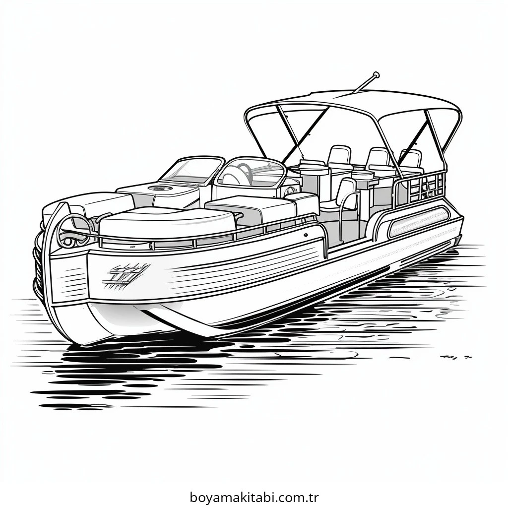 Bot boyama sayfası – sanatsal çalışma, çocuklar için