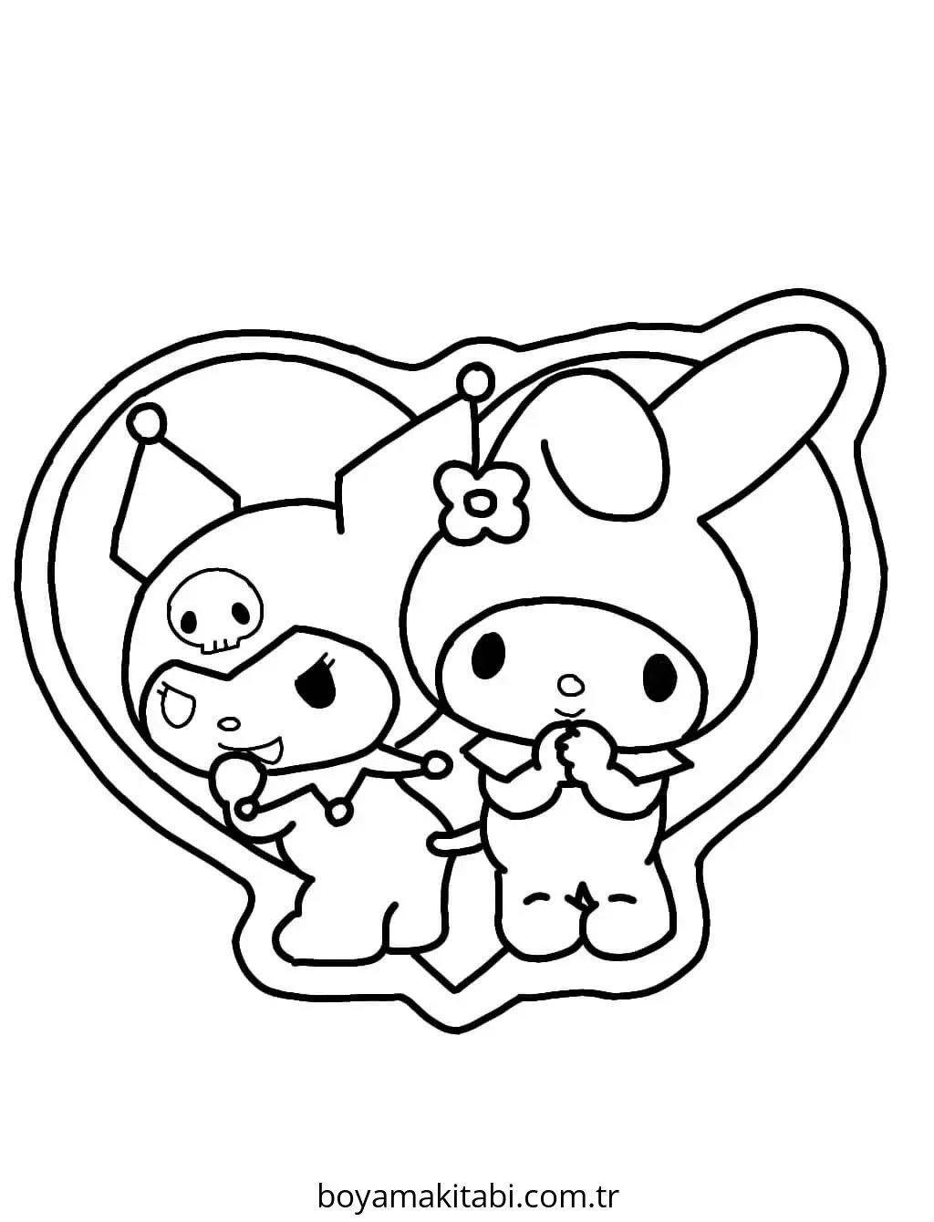 Kawaii boyama sayfası – ücretsiz yazdır, boyama etkinliği
