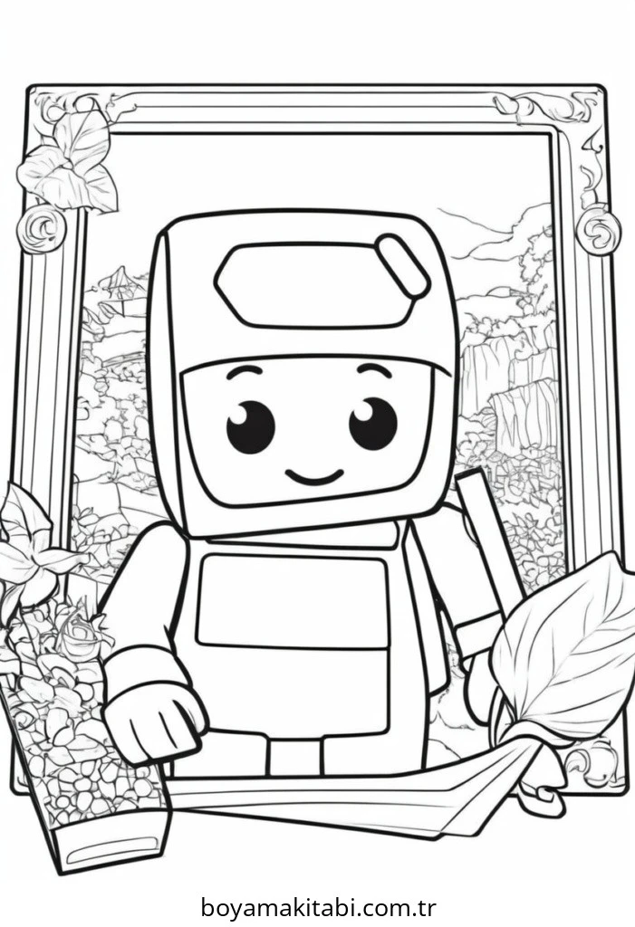 Roblox boyama sayfası – PDF indir, sevimli karakter