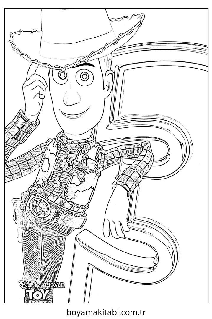 Toy Story boyama sayfası – yaratıcılığı geliştirir, keyifli zaman