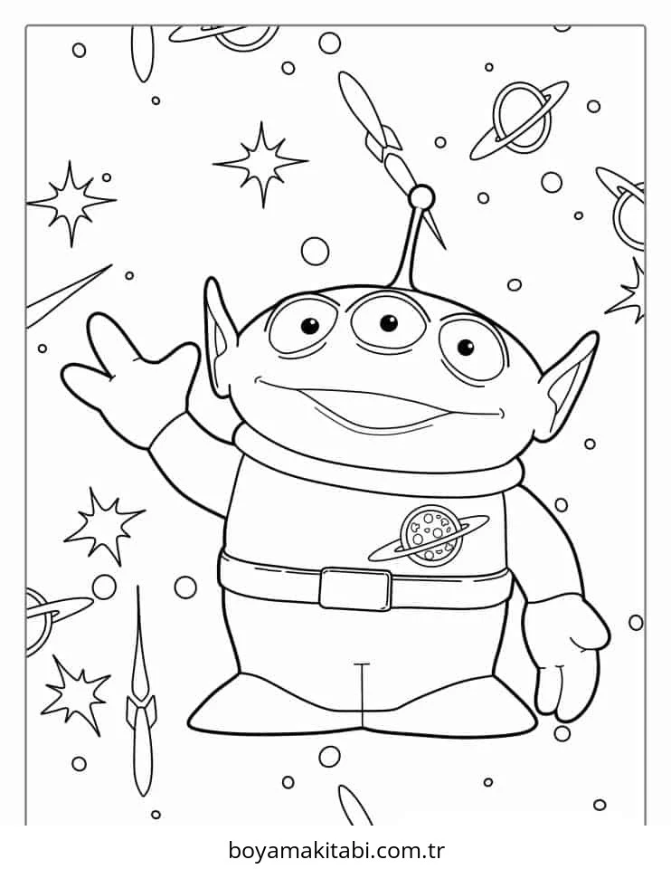 Toy Story boyama sayfası – keyifli zaman, renkli çizimler
