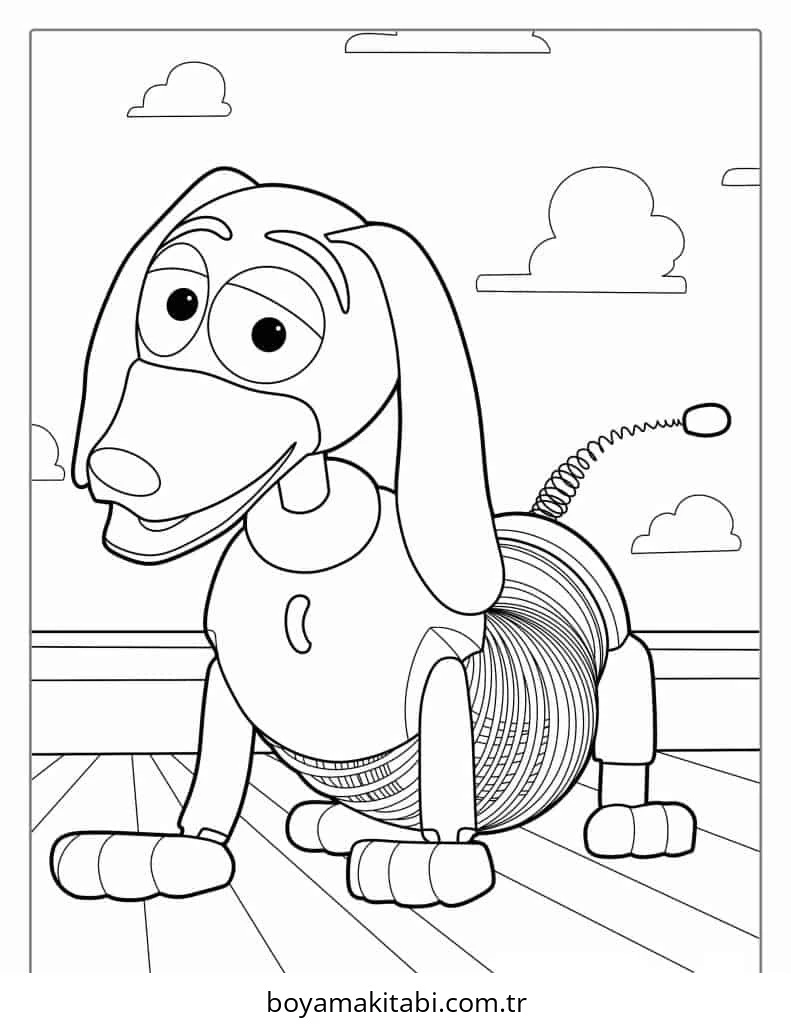 Toy Story boyama sayfası – PDF indir, sevimli karakter