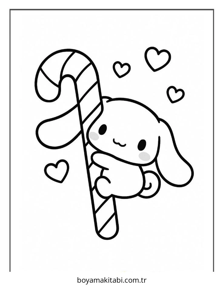 Cinnamoroll boyama sayfası – eğlenceli etkinlik, el becerilerini geliştirir