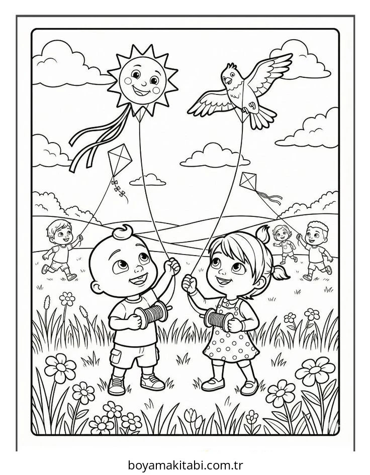CoComelon boyama sayfası – yaratıcılık, eğlenceli etkinlik