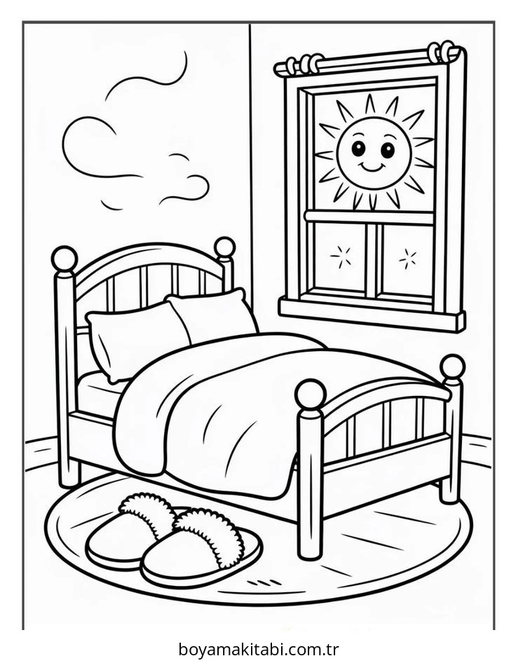 Cozy boyama sayfası – el becerilerini geliştirir, boyama çalışması
