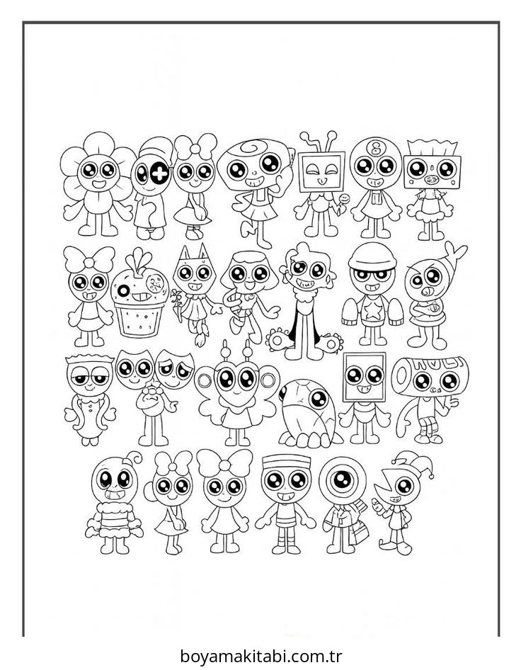 Dandy boyama sayfası #7 – PDF indir, sevimli karakter