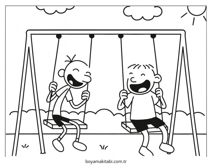 Wimpy boyama sayfası – el becerilerini geliştirir, boyama çalışması