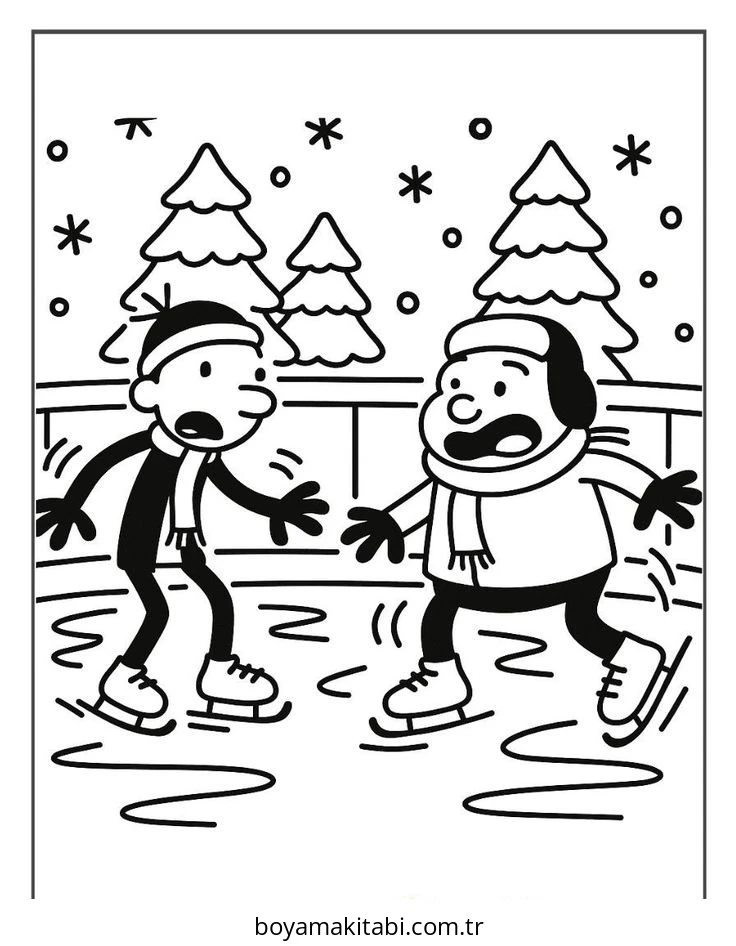 Wimpy boyama sayfası – keyifli zaman, renkli çizimler