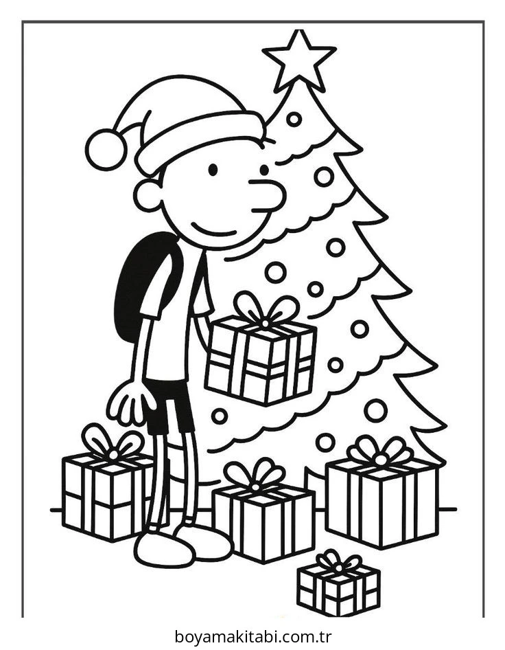 Wimpy boyama sayfası – PDF indir, sevimli karakter