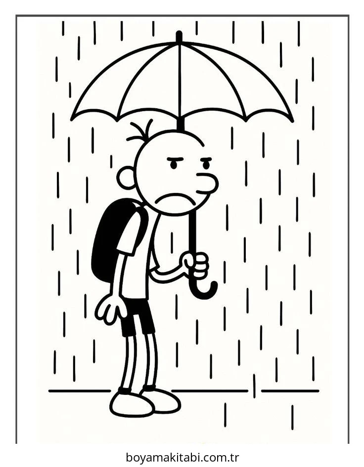Wimpy boyama sayfası – keyifli zaman, renkli çizimler