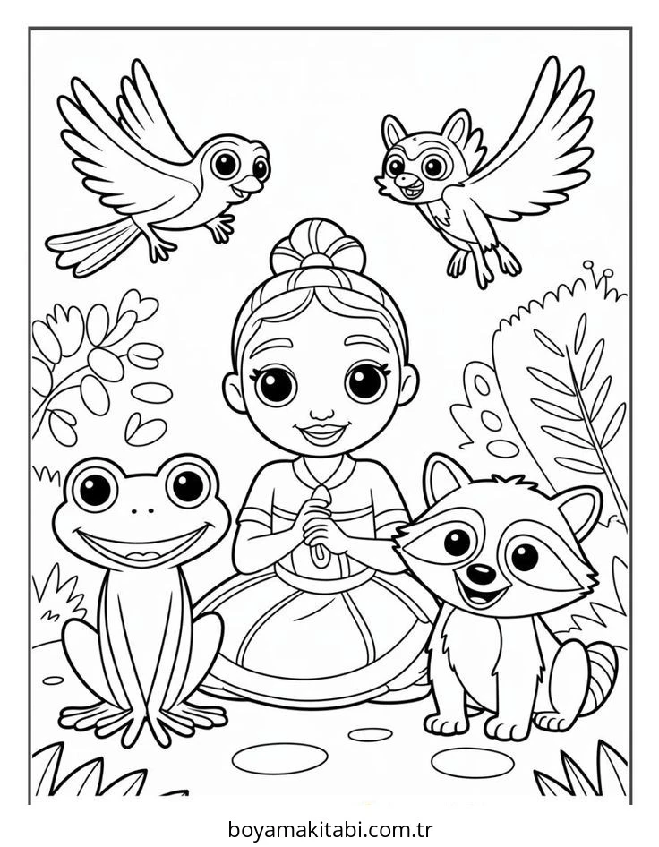 Disney boyama sayfası – eğitici aktivite, yaratıcılık