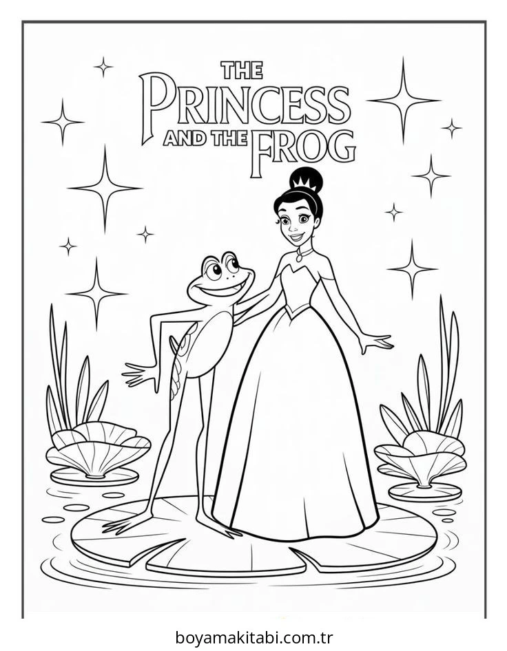 Disney boyama sayfası – çocuk aktivitesi, PDF indir