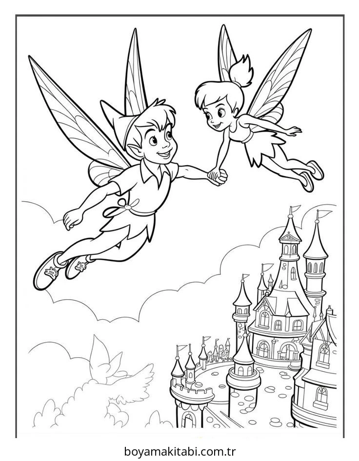 Disney boyama sayfası – okul öncesi, evde etkinlik