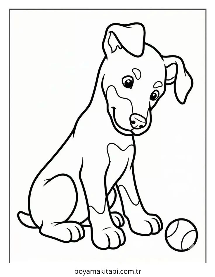 Doberman boyama sayfası – yaratıcılık, eğlenceli etkinlik