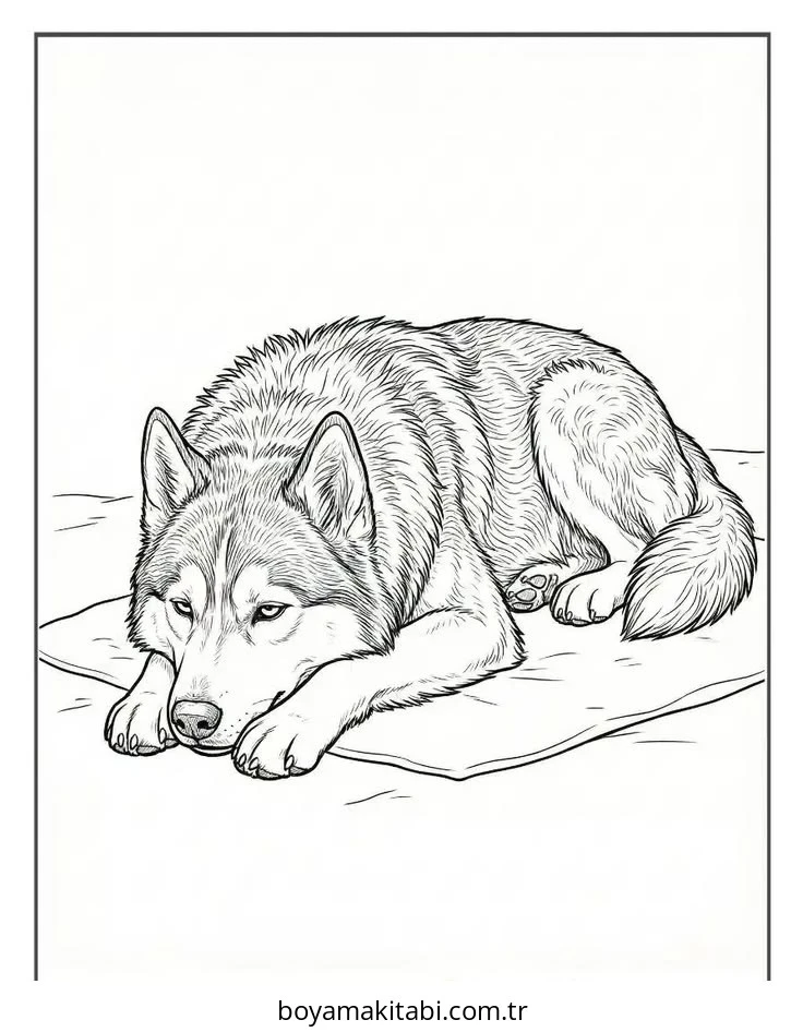 Köpek boyama sayfası #833 – anaokulu etkinliği, motor becerileri destekler