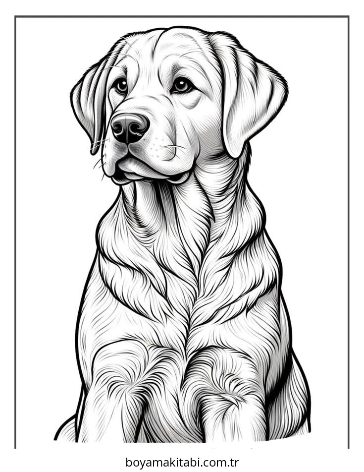 Köpek boyama sayfası #834 – ilkokul öğrencileri için, hayal gücünü besler