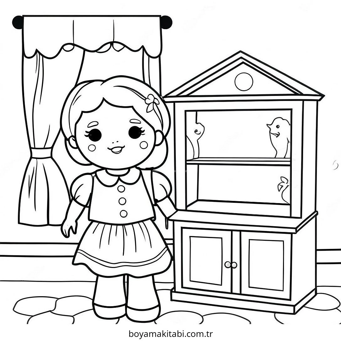 Gabby Dollhouse boyama sayfası – ücretsiz yazdır, boyama etkinliği