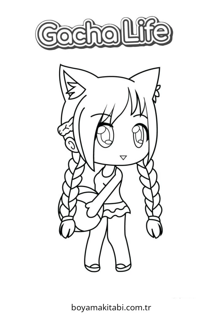 Gacha Life boyama sayfası – yaratıcılık, eğlenceli etkinlik