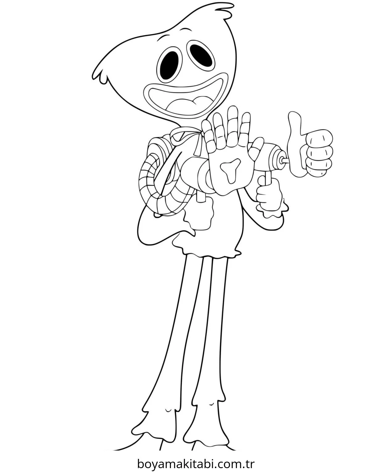 Huggy Wuggy boyama sayfası #87 – boyama çalışması, sınıf etkinliği