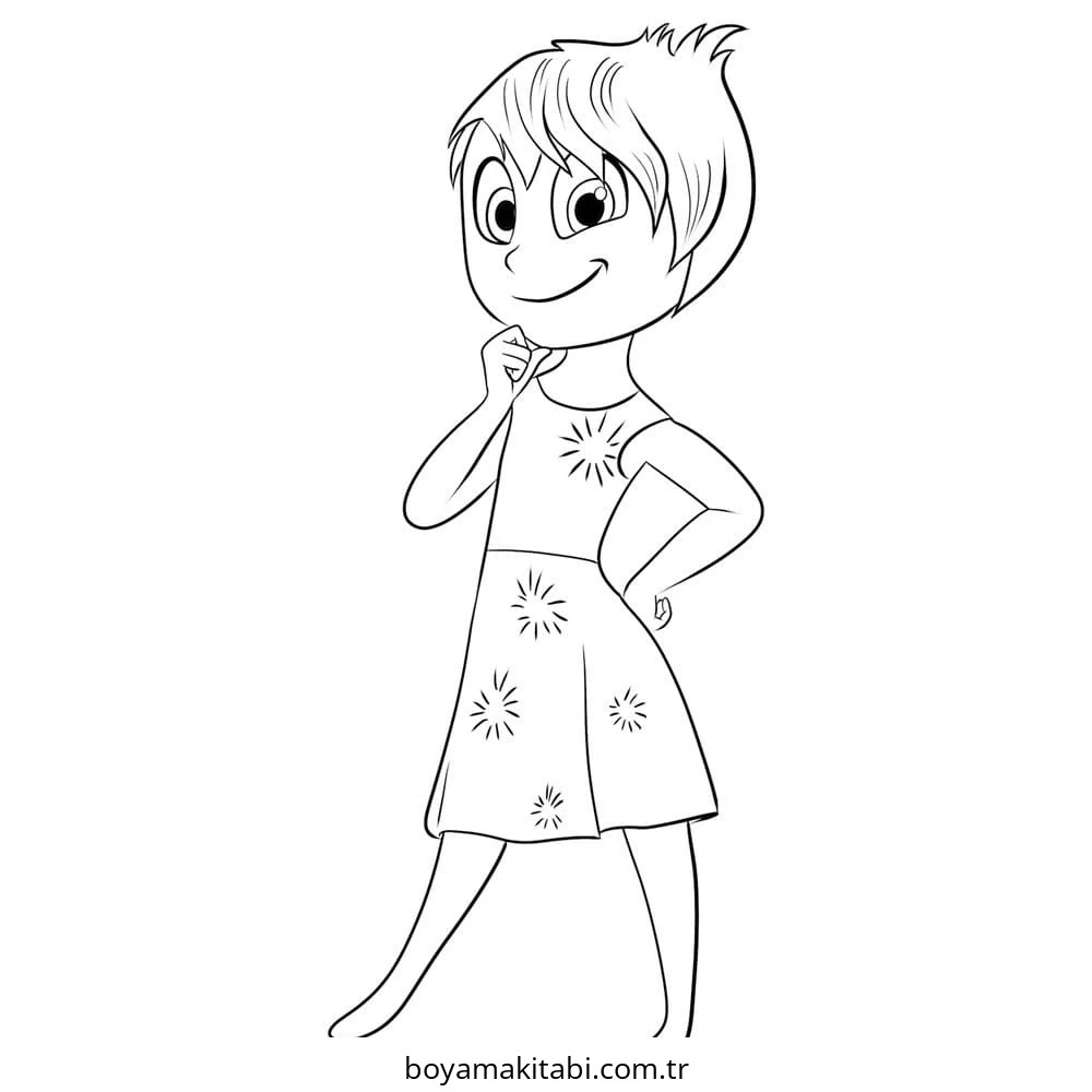 Inside Out boyama sayfası – yaratıcılığı geliştirir, keyifli zaman